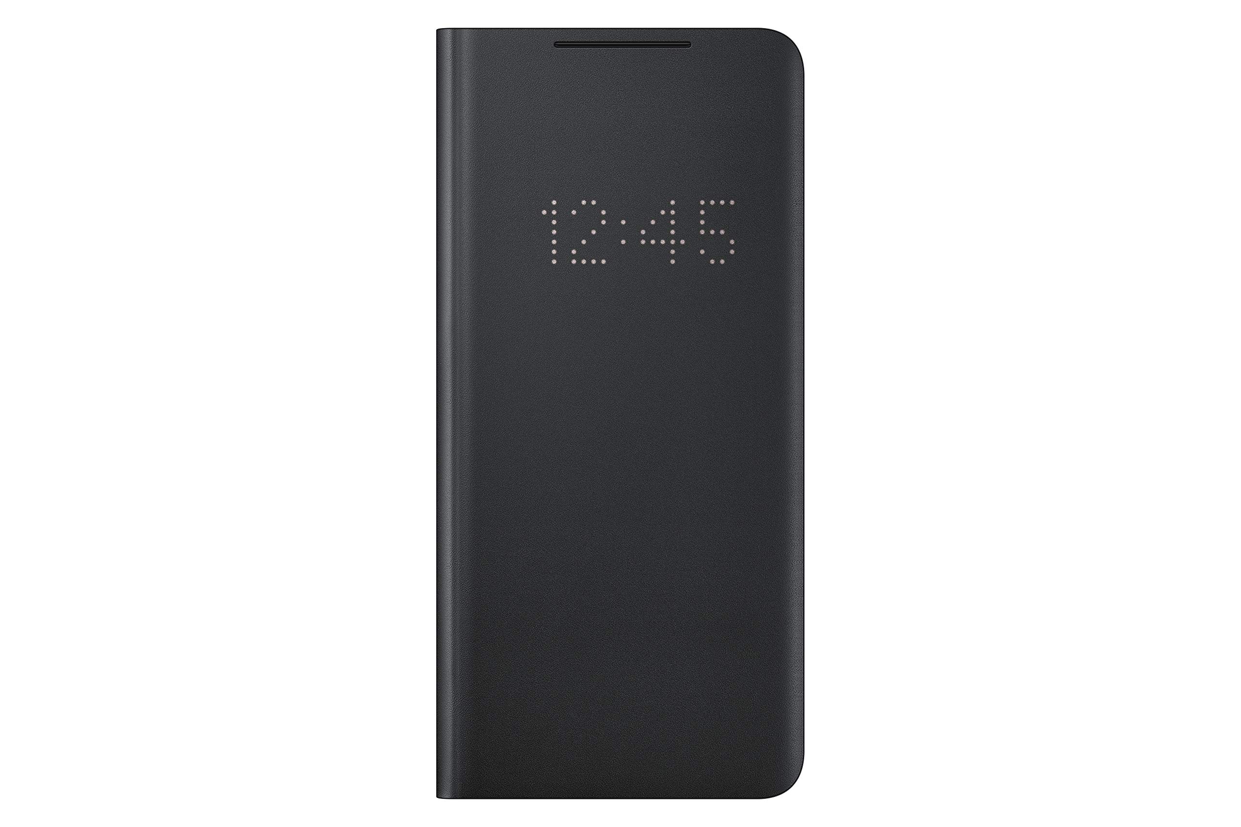 Funda Tipo Cartera Para Samsung Galaxy S21 Ultra Led, Color Negro - Venta Internacional.