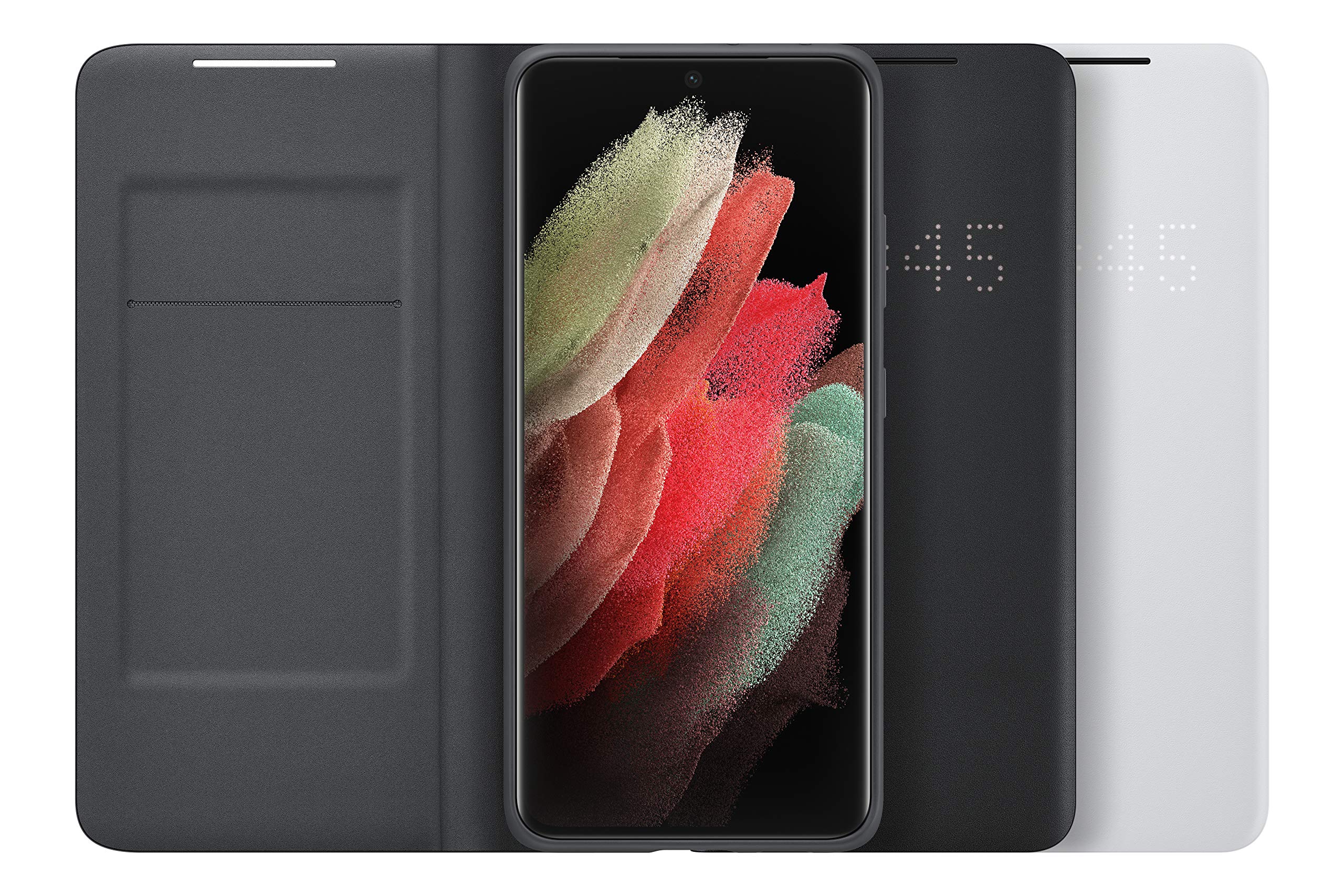 Foto 5 | Funda Tipo Cartera Para Samsung Galaxy S21 Ultra Led, Color Negro - Venta Internacional.