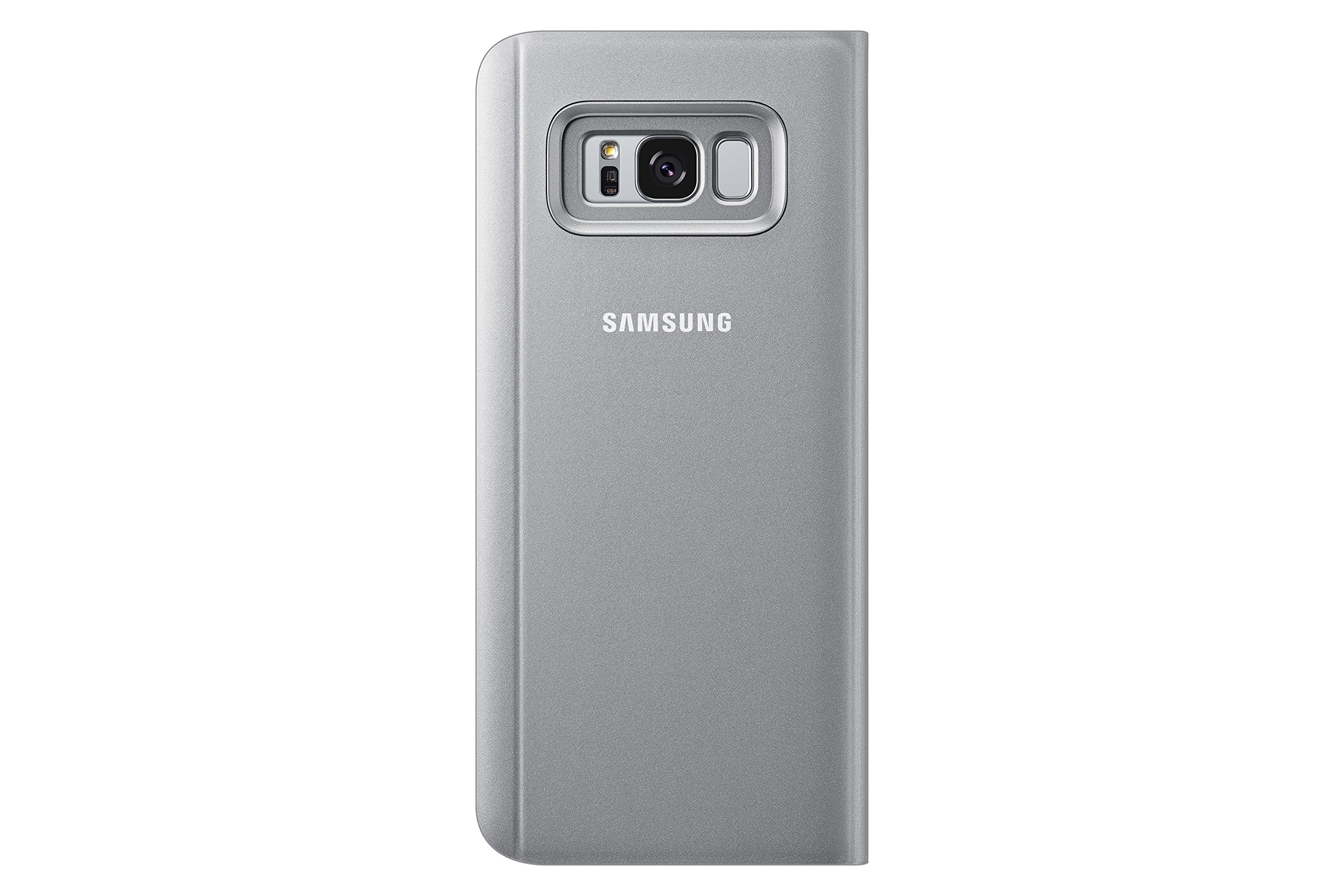 Foto 3 pulgar | Funda Abatible Para Samsung Galaxy S8+ S-view Con Soporte, Color Plateado - Venta Internacional.