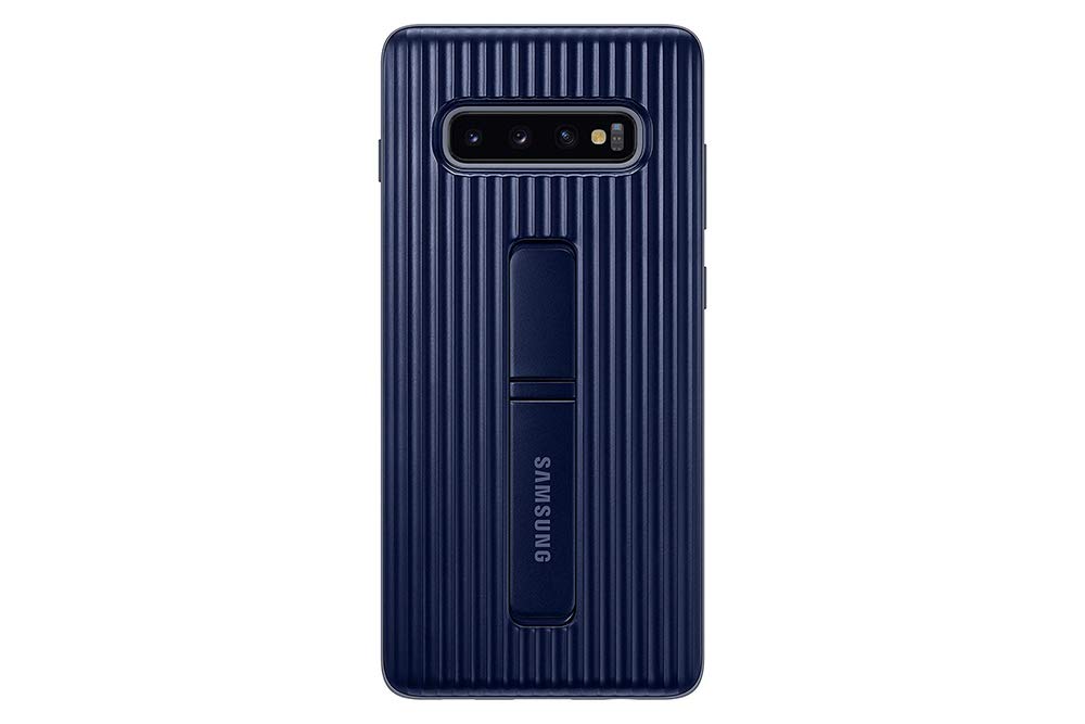 Foto 2 pulgar | Funda Protectora Para Samsung Galaxy S10+ Rugged Con Soporte Azul - Venta Internacional.