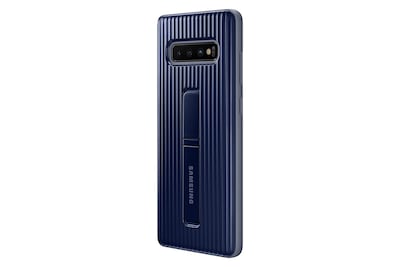 Foto 2 | Funda Protectora Para Samsung Galaxy S10+ Rugged Con Soporte Azul - Venta Internacional.