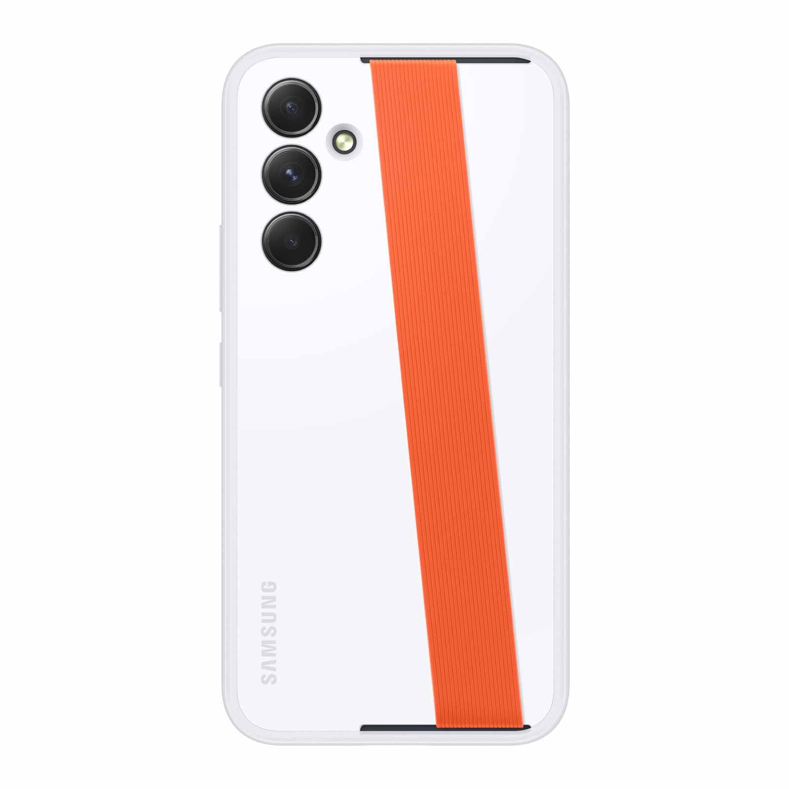Foto 7 pulgar | Funda Para Teléfono Samsung Galaxy A54 5g Haze Grip Con Correas, Color Blanco - Venta Internacional.