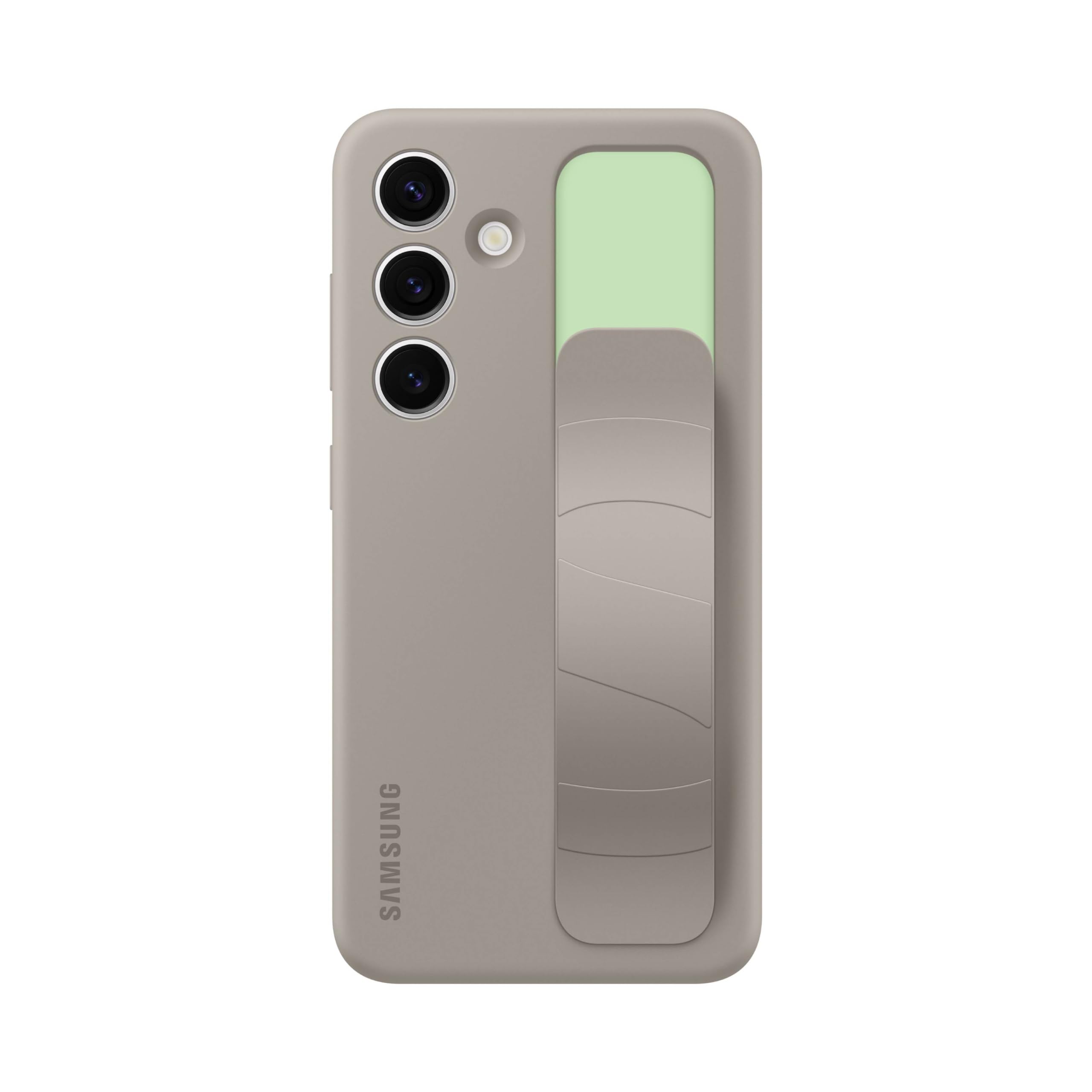 Foto 3 | Funda Para Teléfono Samsung Galaxy S24 Standing Grip Silicone Taupe - Venta Internacional.