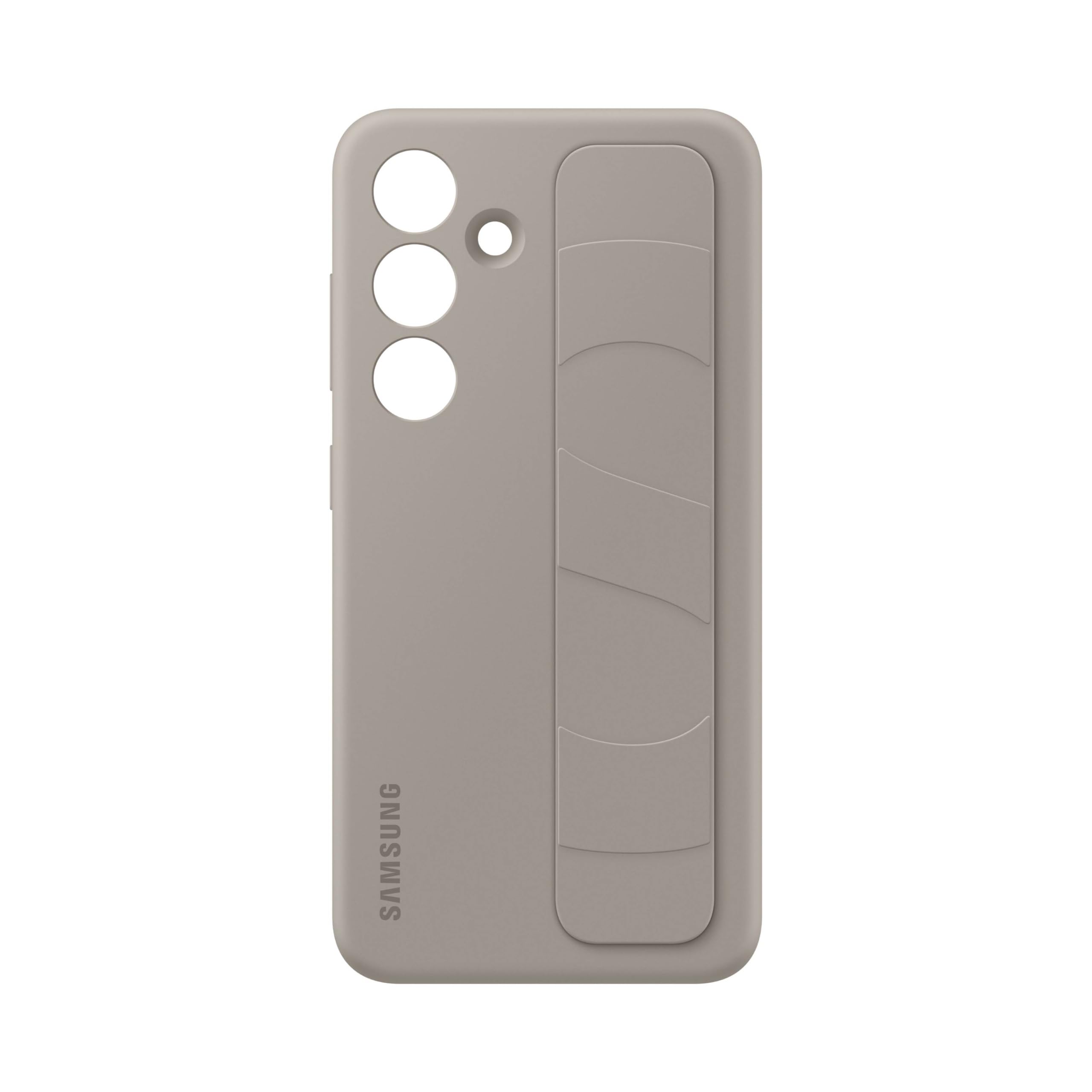 Foto 6 pulgar | Funda Para Teléfono Samsung Galaxy S24 Standing Grip Silicone Taupe - Venta Internacional.