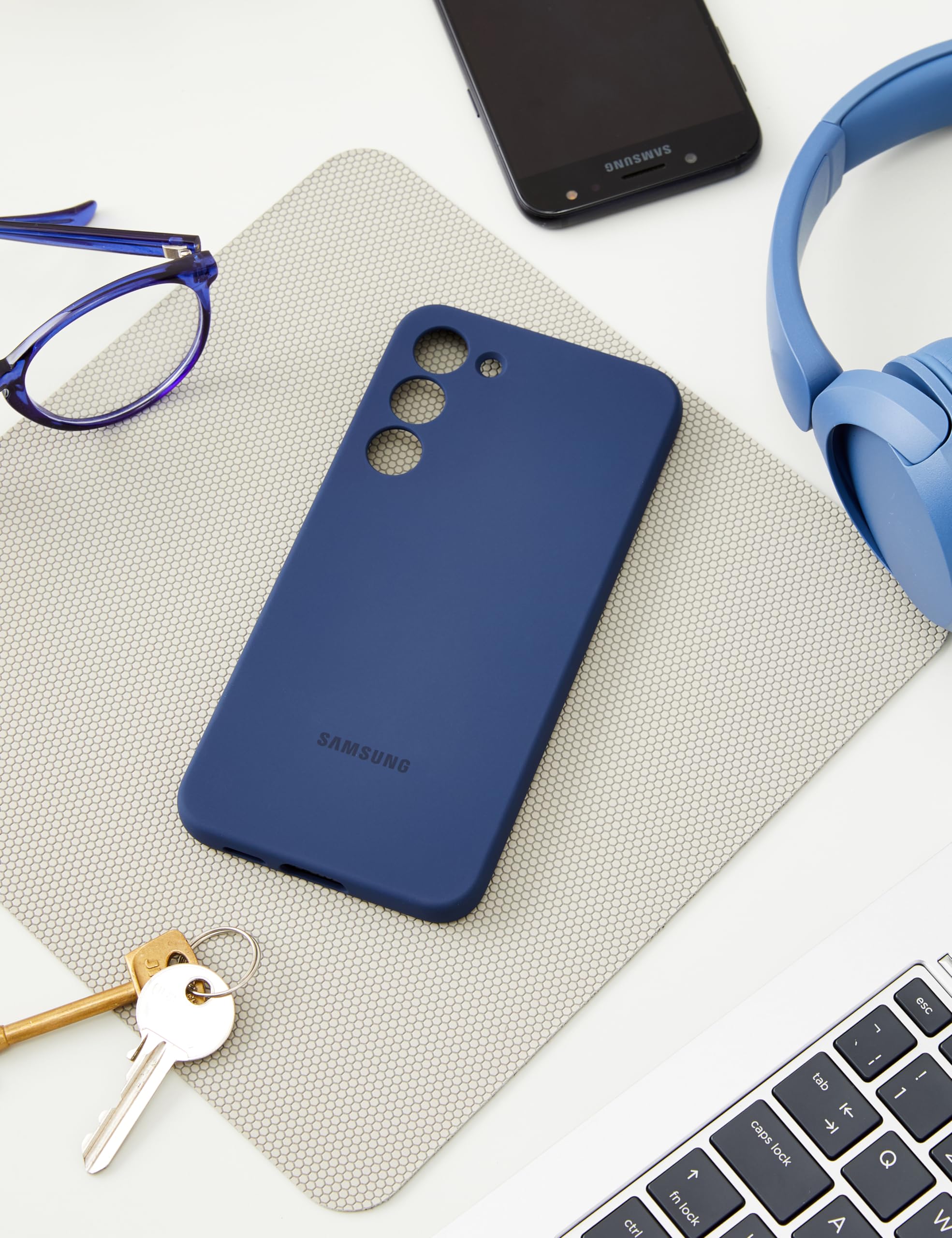Foto 2 | Funda De Silicona Para Samsung Galaxy S23+, Color Azul Marino - Venta Internacional.