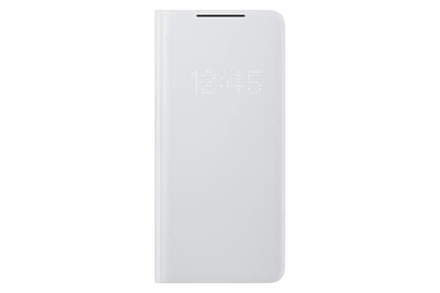 Foto 1 | Funda Tipo Cartera Para Samsung Galaxy S21 Ultra Led, Color Gris - Venta Internacional.