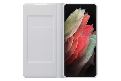 Foto 3 | Funda Tipo Cartera Para Samsung Galaxy S21 Ultra Led, Color Gris - Venta Internacional.