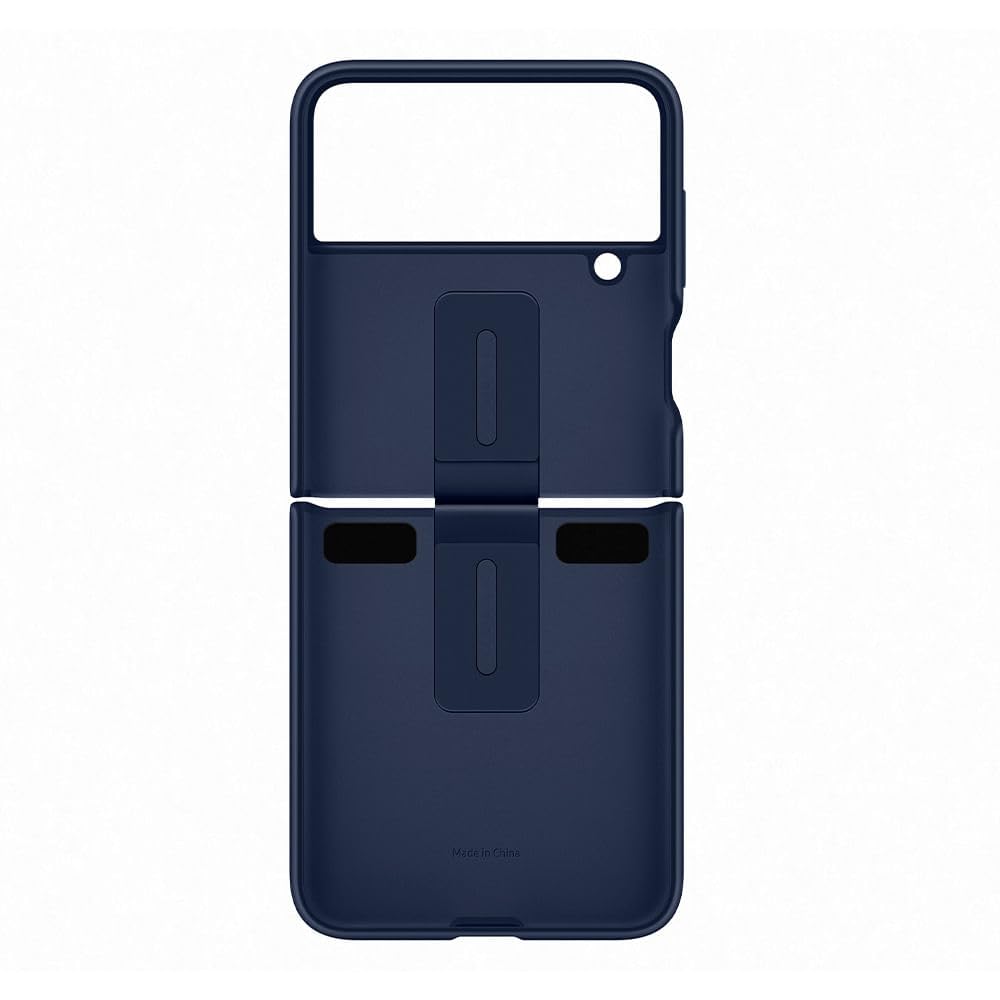 Foto 6 pulgar | Funda Para Teléfono Samsung Galaxy Z Flip4 De Silicona Con Anillo Azul Marino - Venta Internacional.