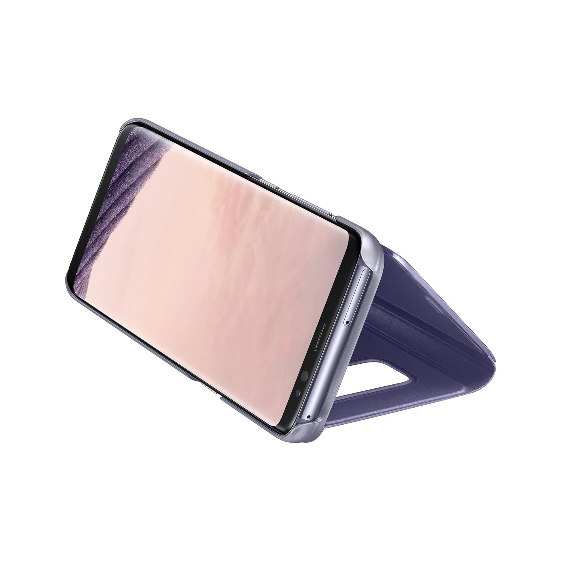 Foto 5 pulgar | Funda Plegable Para Samsung Galaxy S8 S-view Con Soporte, Color Gris - Venta Internacional.