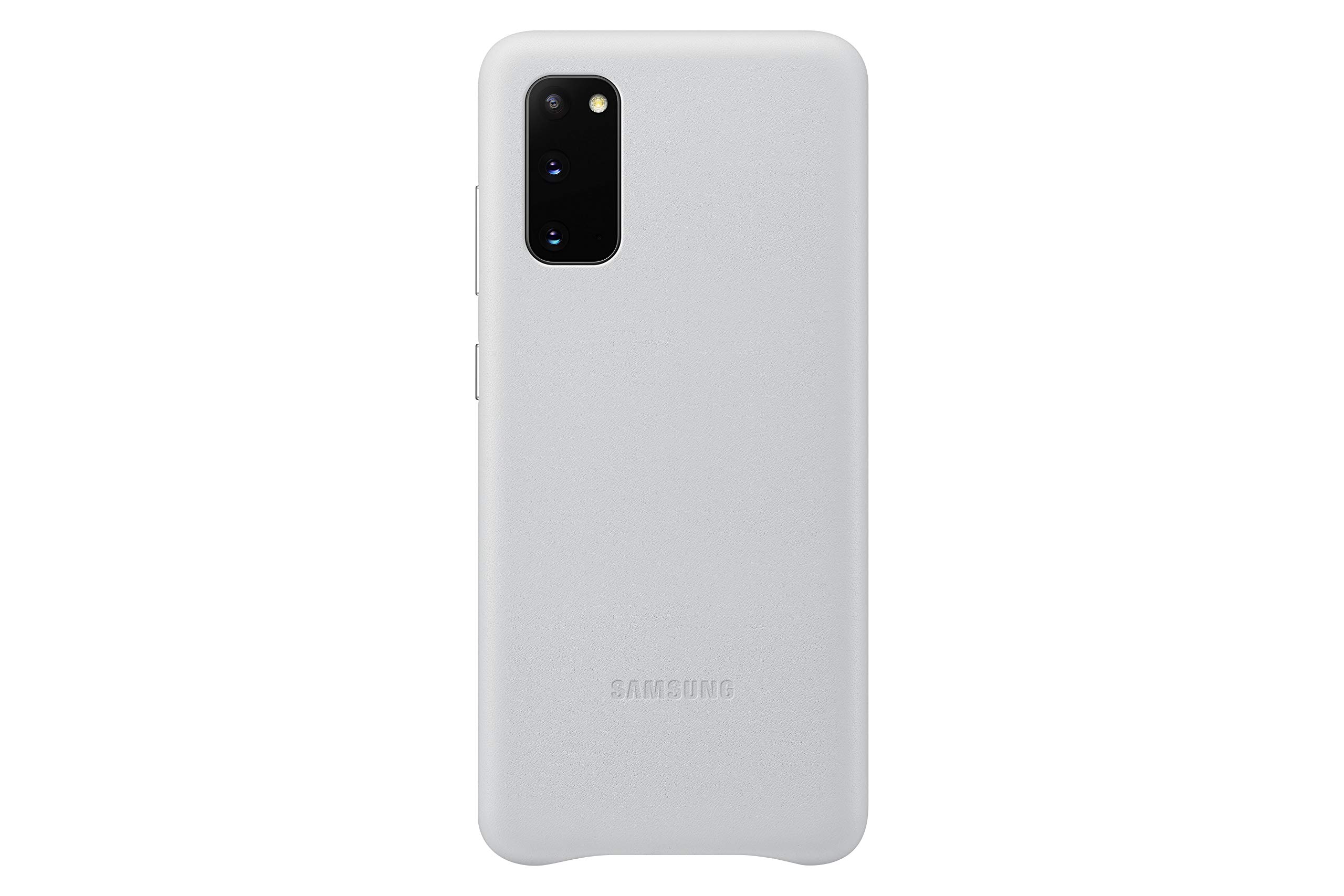 Foto 2 pulgar | Funda Trasera De Piel Para Samsung Galaxy S20, Color Plateado - Venta Internacional.
