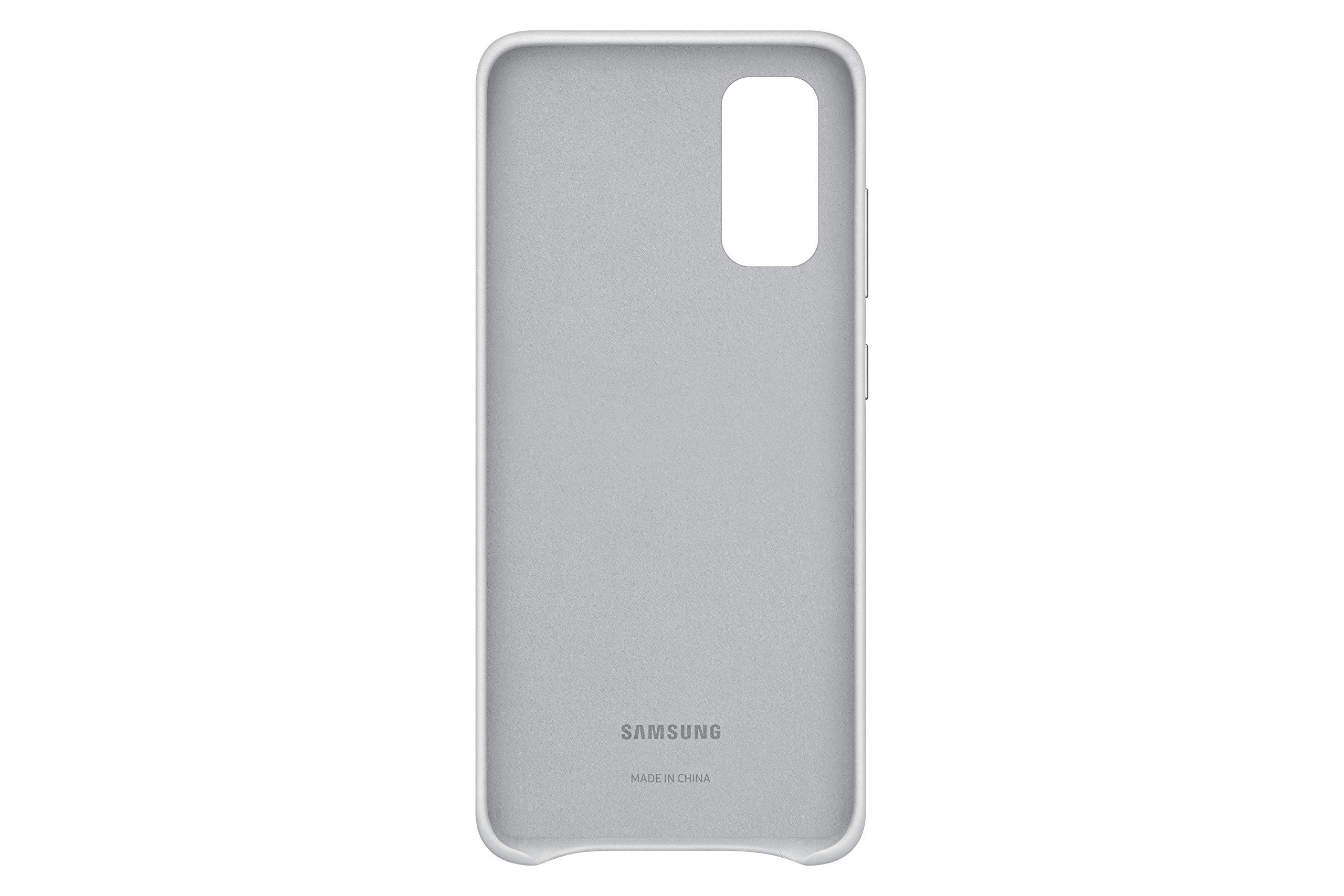 Foto 3 pulgar | Funda Trasera De Piel Para Samsung Galaxy S20, Color Plateado - Venta Internacional.