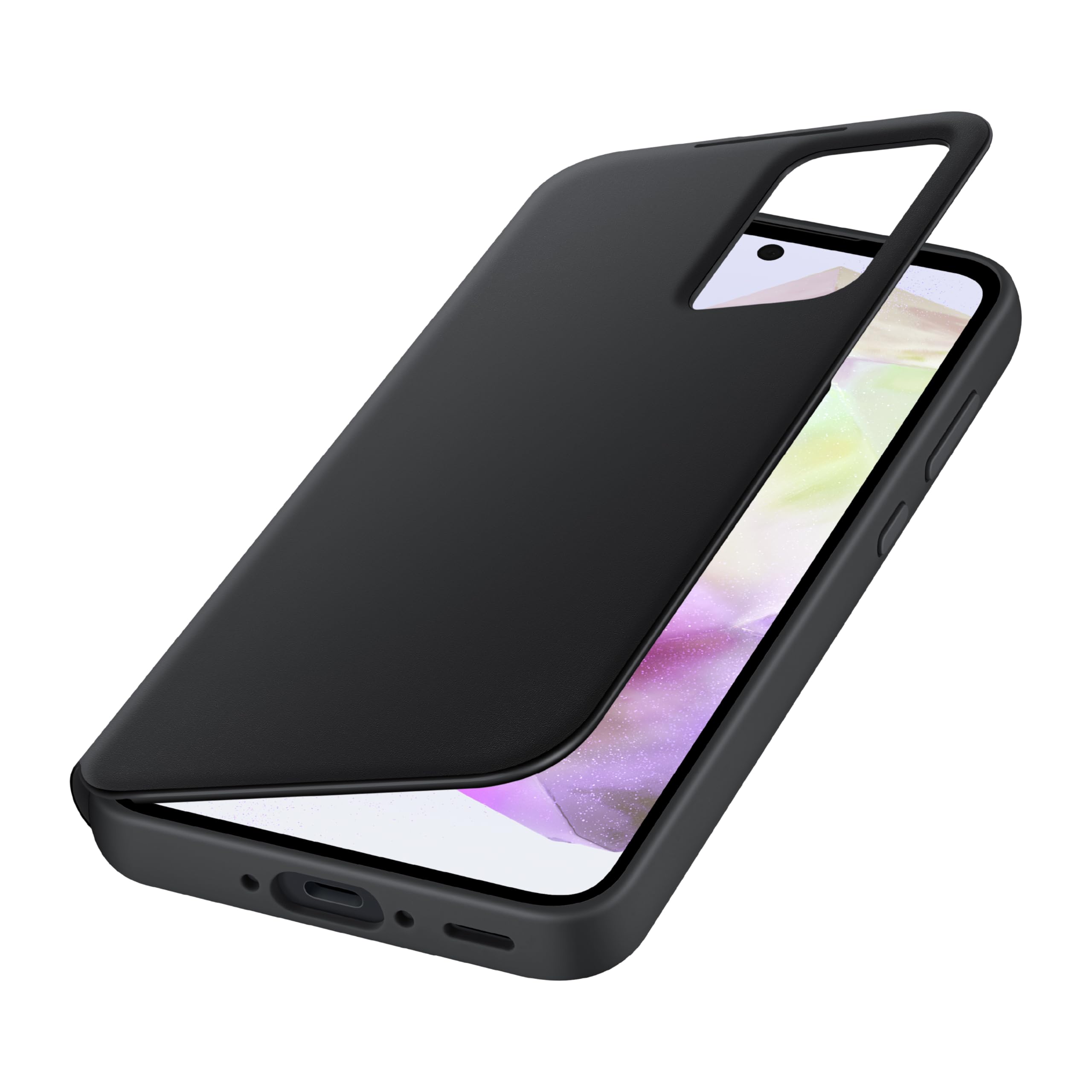 Foto 5 pulgar | Funda Para Teléfono Samsung Galaxy A35 5g S-view Wallet Negra - Venta Internacional.