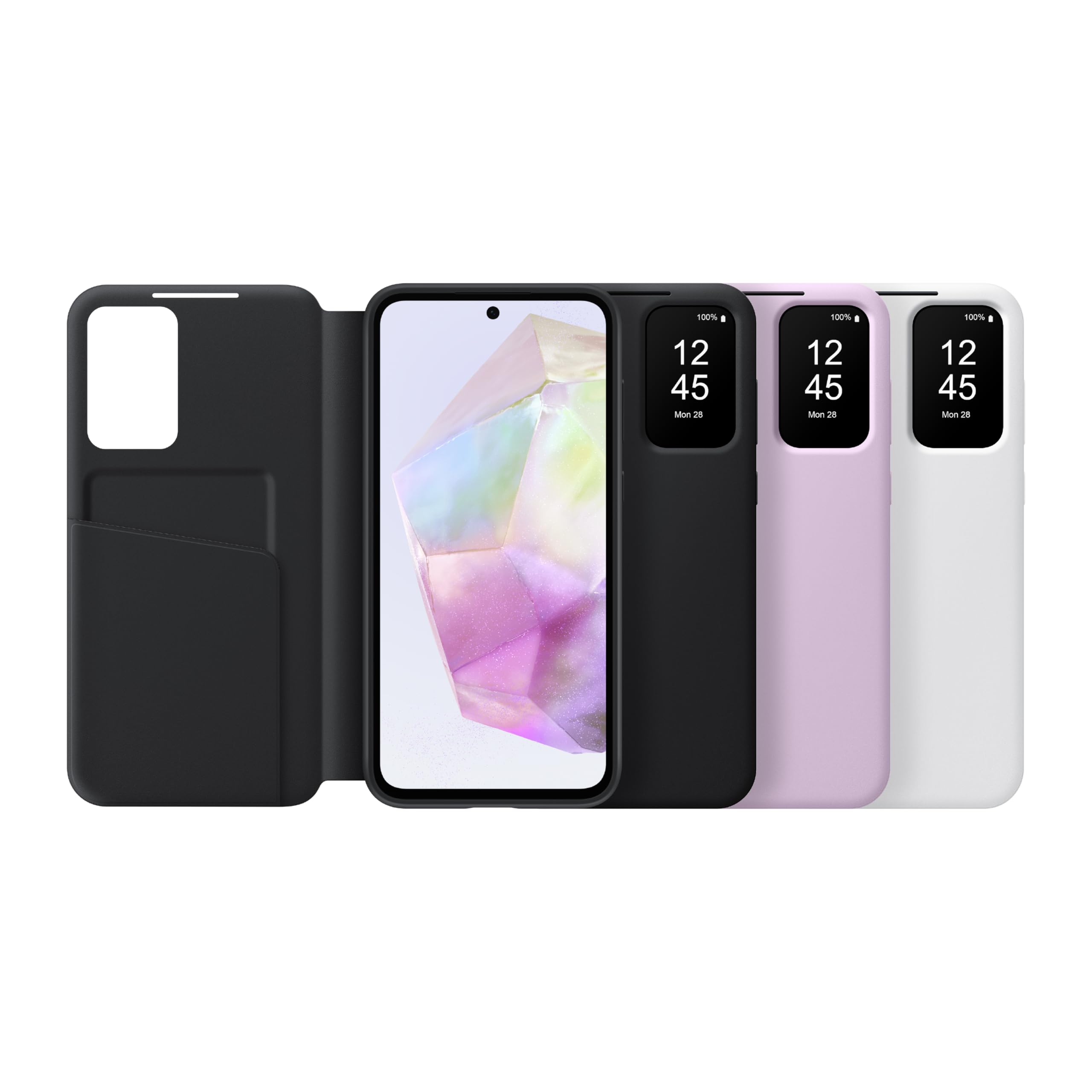 Foto 6 pulgar | Funda Para Teléfono Samsung Galaxy A35 5g S-view Wallet Negra - Venta Internacional.