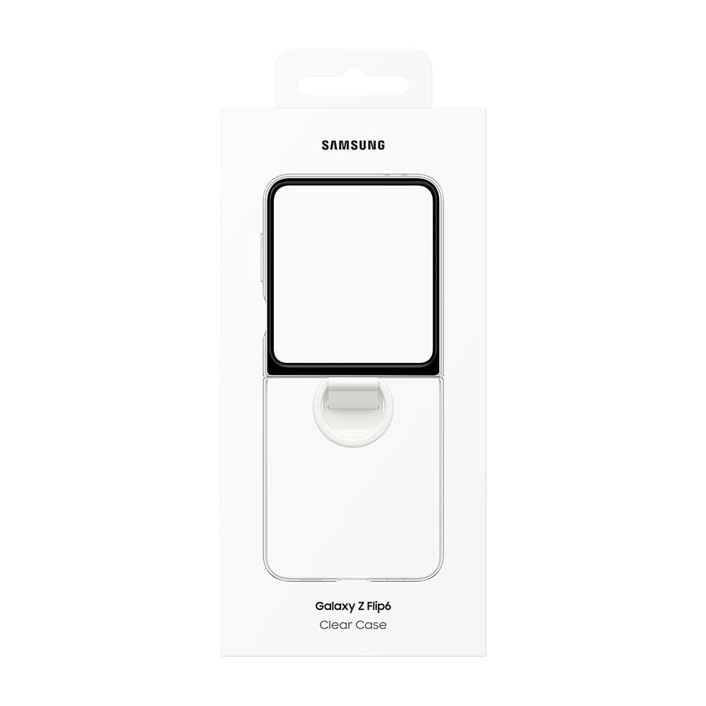 Foto 7 | Funda Oficial Para Samsung Galaxy, Transparente, Con Anillo Para Galaxy Z Flip6 - Venta Internacional.