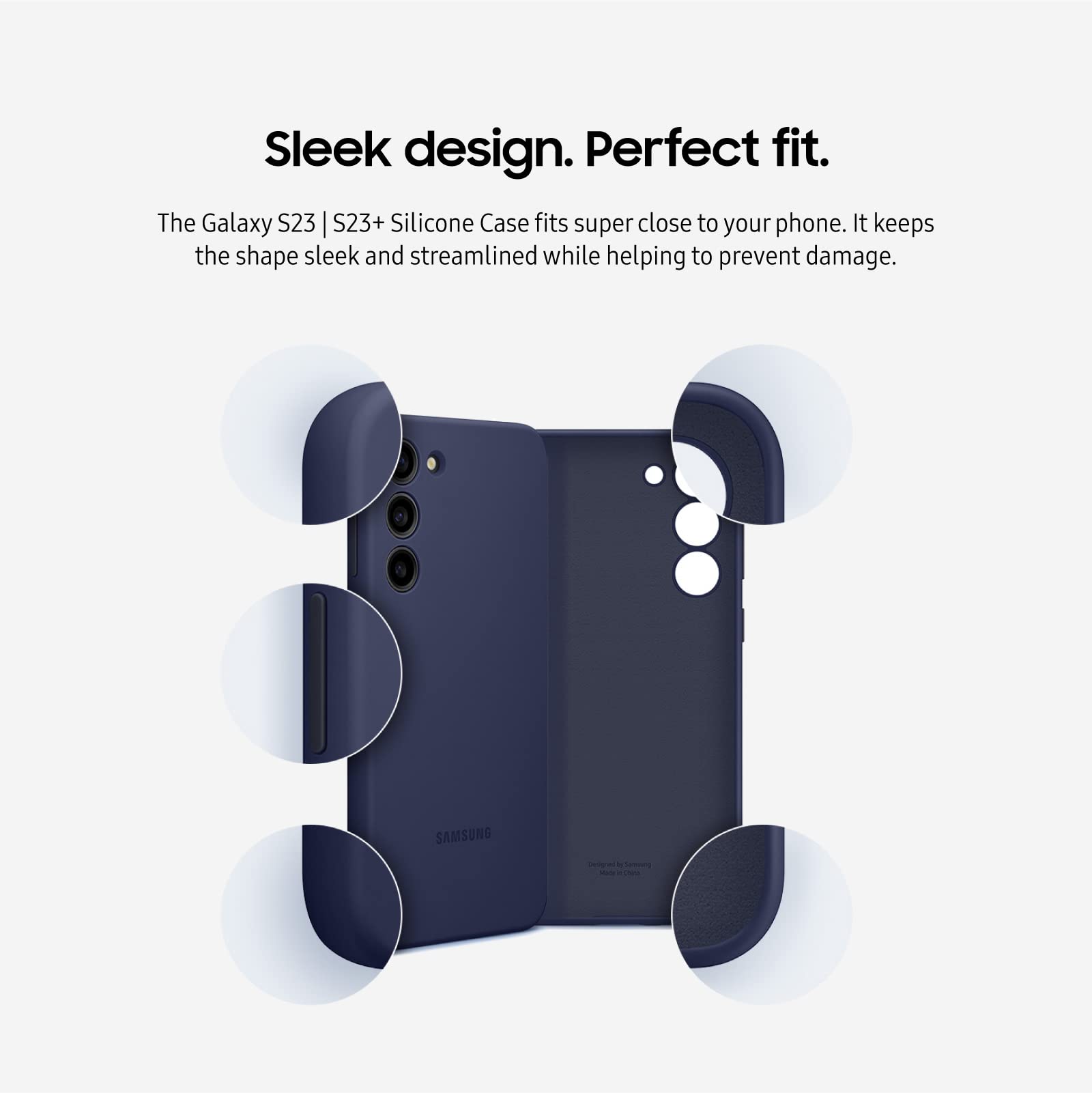 Foto 2 | Funda De Silicona Para Samsung Galaxy S23, Color Azul Marino - Venta Internacional.