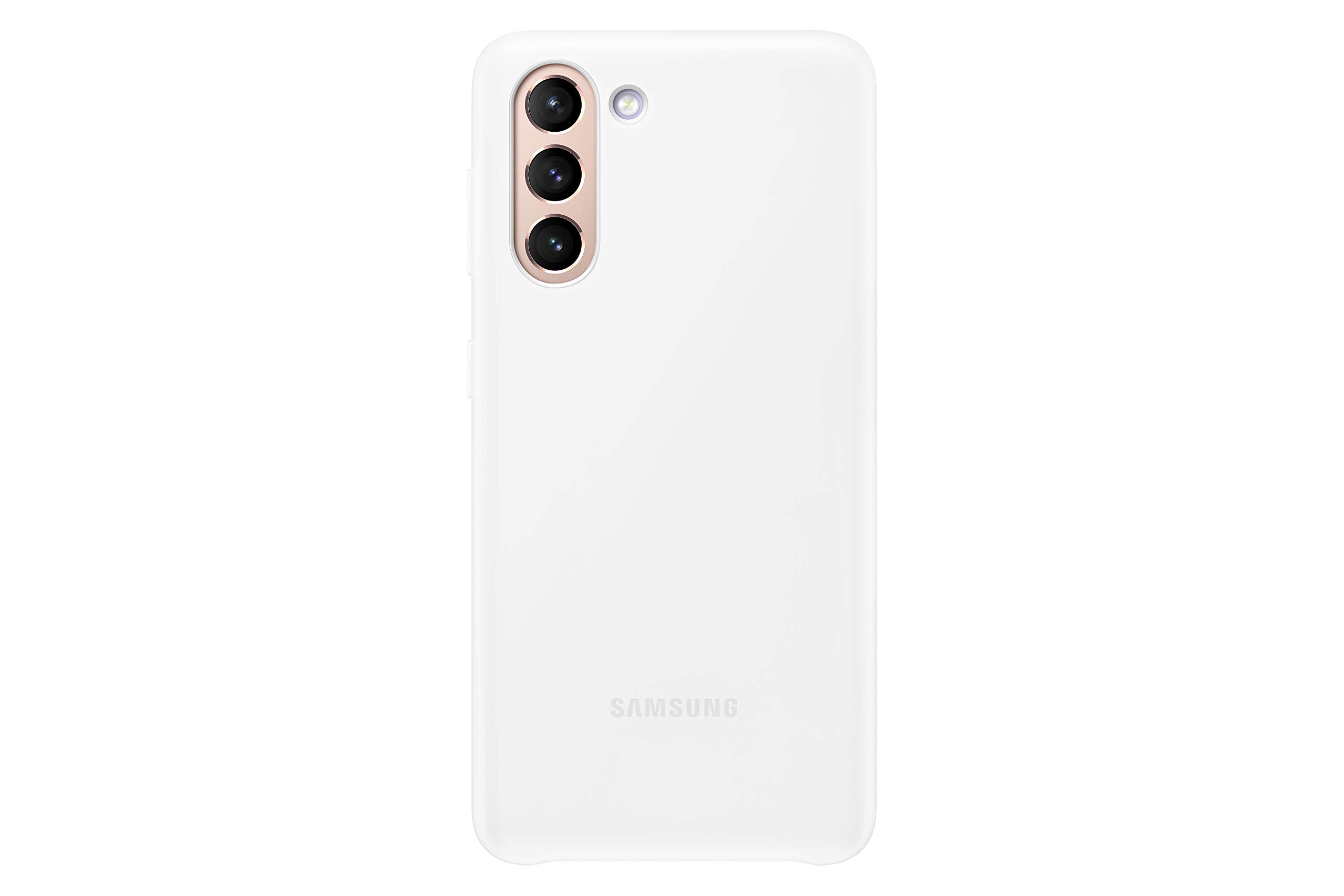 Funda Protectora Para Samsung Galaxy S21, Carcasa Trasera Led Inteligente, Blanca - Venta Internacional.