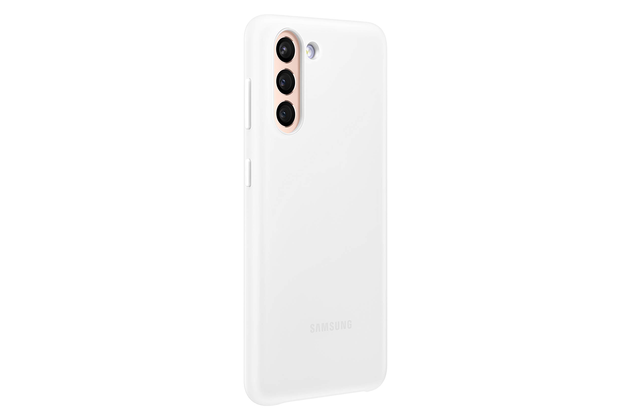 Foto 3 pulgar | Funda Protectora Para Samsung Galaxy S21, Carcasa Trasera Led Inteligente, Blanca - Venta Internacional.