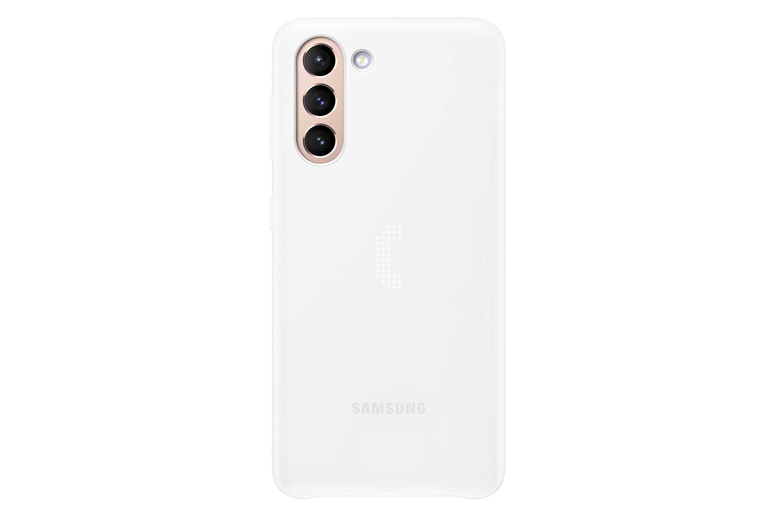 Foto 5 pulgar | Funda Protectora Para Samsung Galaxy S21, Carcasa Trasera Led Inteligente, Blanca - Venta Internacional.