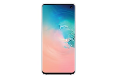 Foto 3 | Funda Para Teléfono Samsung Galaxy S10 De Silicona Blanca - Venta Internacional.