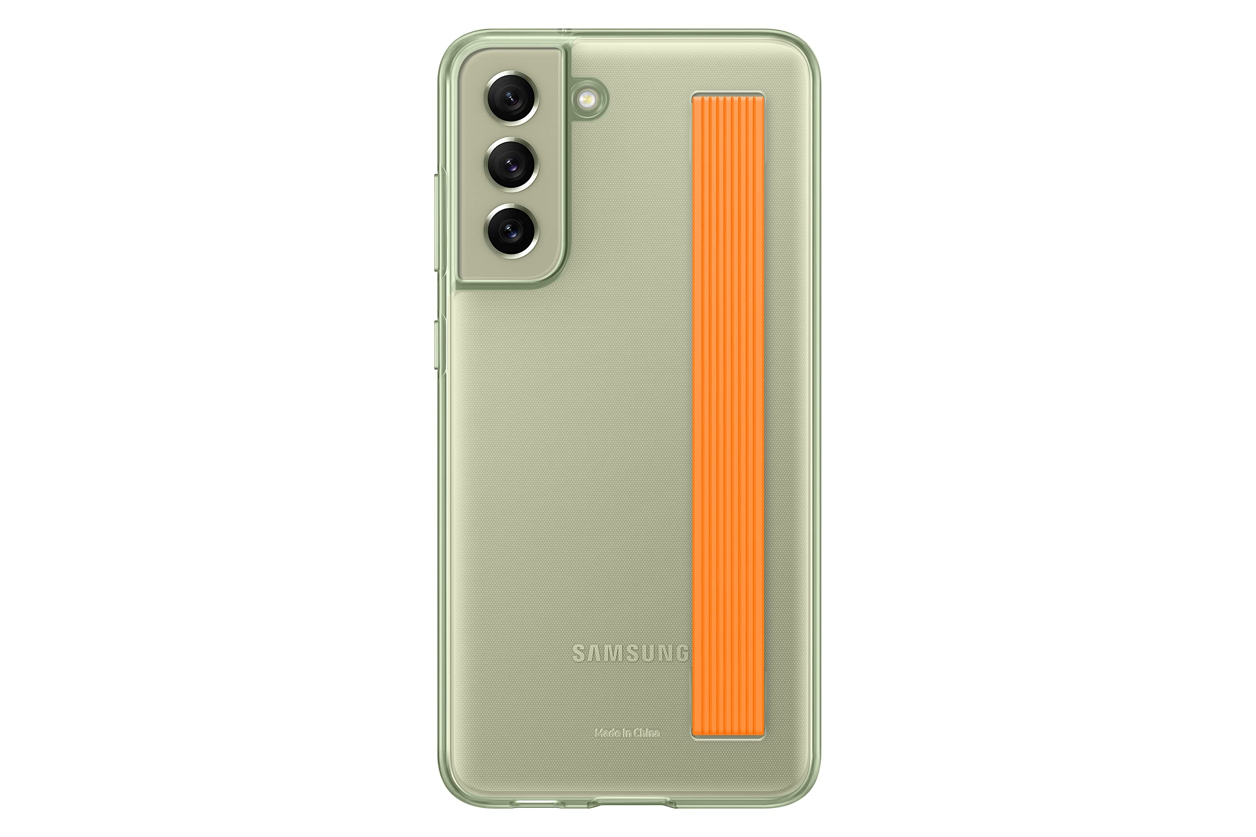 Foto 3 pulgar | Funda Para Teléfono Samsung Galaxy S21 Fe 5g Transparente Con 2 Correas, Color Oliva - Venta Internacional.