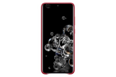 Foto 2 | Funda Trasera De Piel Para Samsung Galaxy S20 Ultra, Color Rojo - Venta Internacional.