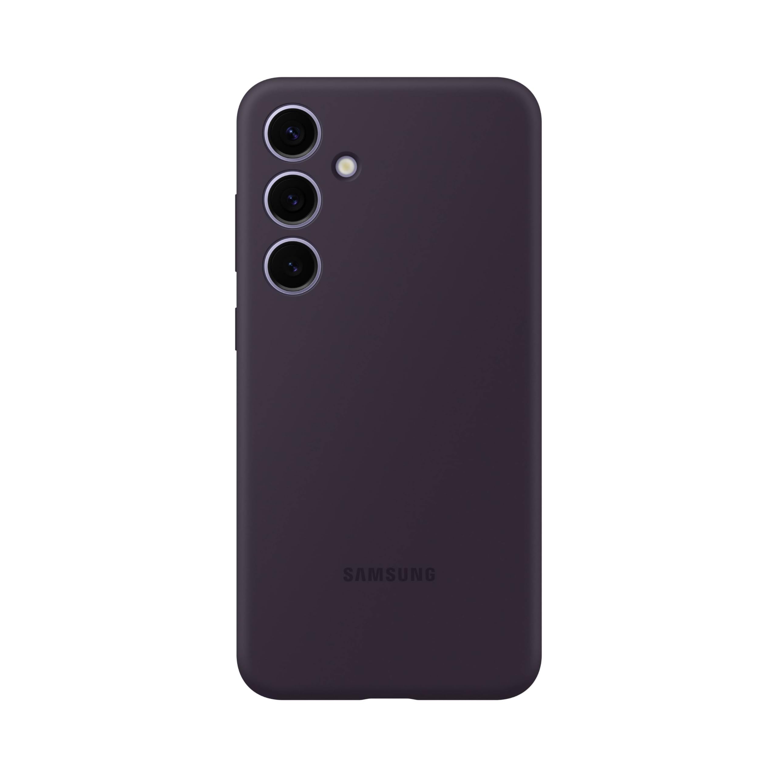 Funda De Silicona Para Samsung Galaxy S24+ Plus, Color Violeta Oscuro - Venta Internacional.