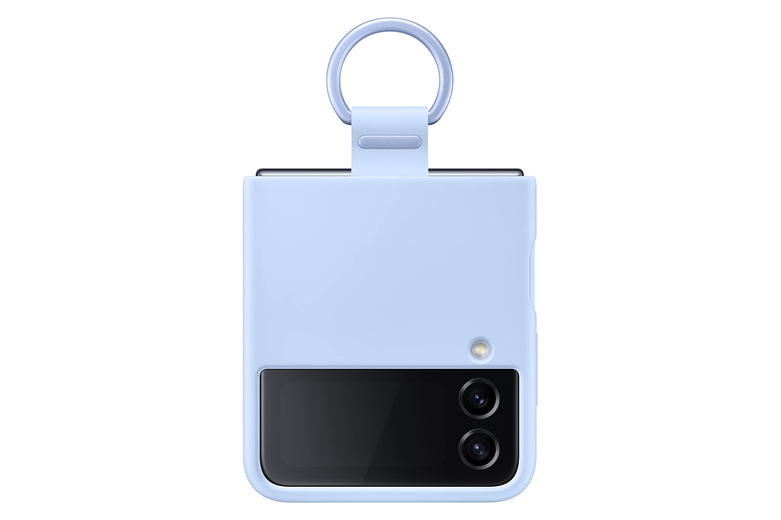 Foto 1 | Funda Para Teléfono Samsung Galaxy Z Flip4 De Silicona Con Anillo Azul - Venta Internacional.