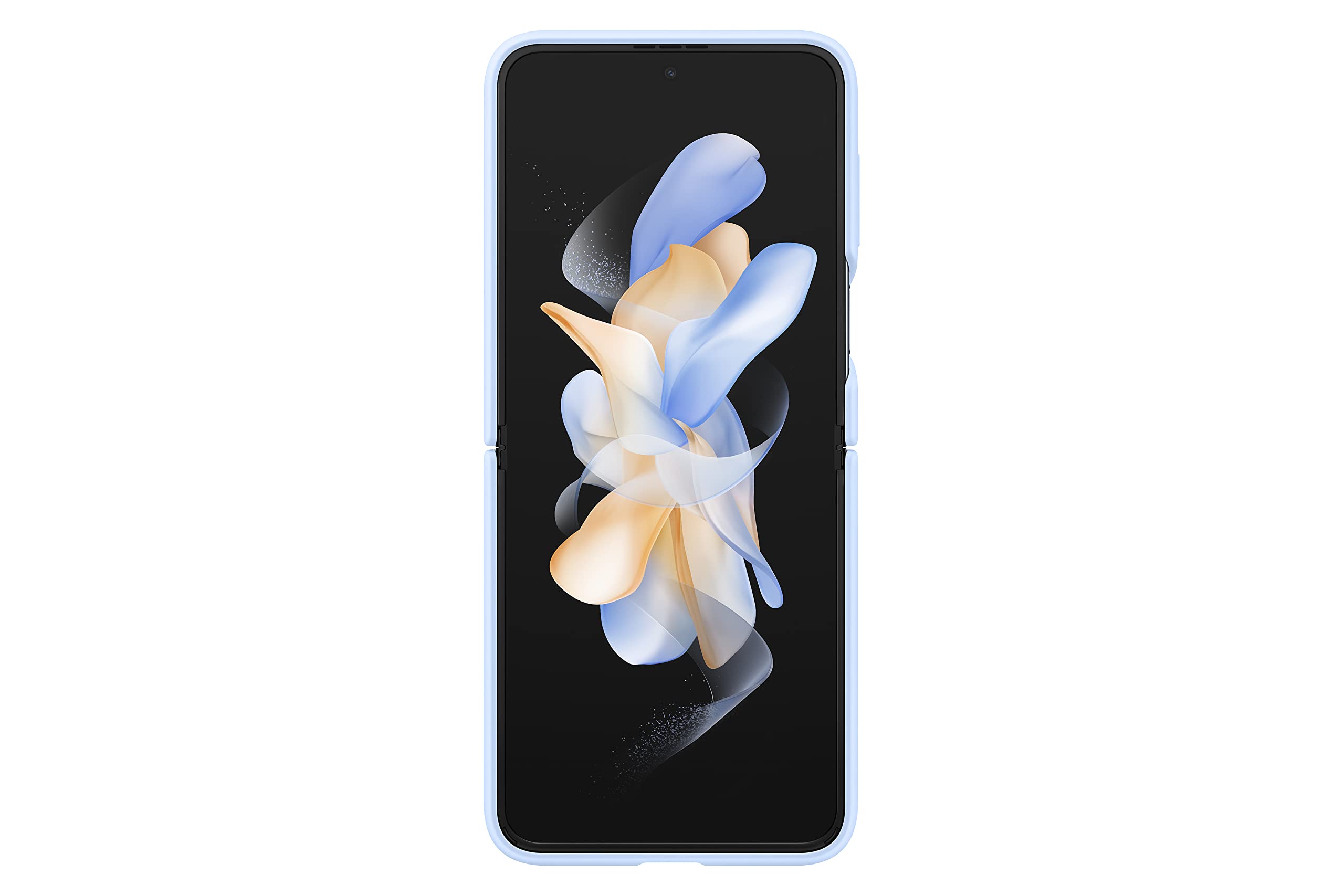 Foto 4 pulgar | Funda Para Teléfono Samsung Galaxy Z Flip4 De Silicona Con Anillo Azul - Venta Internacional.