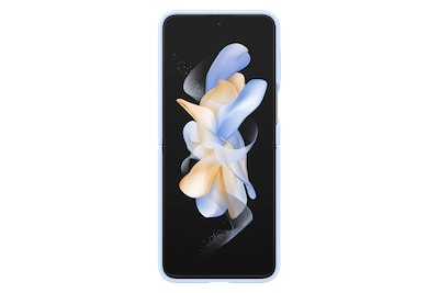 Foto 3 | Funda Para Teléfono Samsung Galaxy Z Flip4 De Silicona Con Anillo Azul - Venta Internacional.