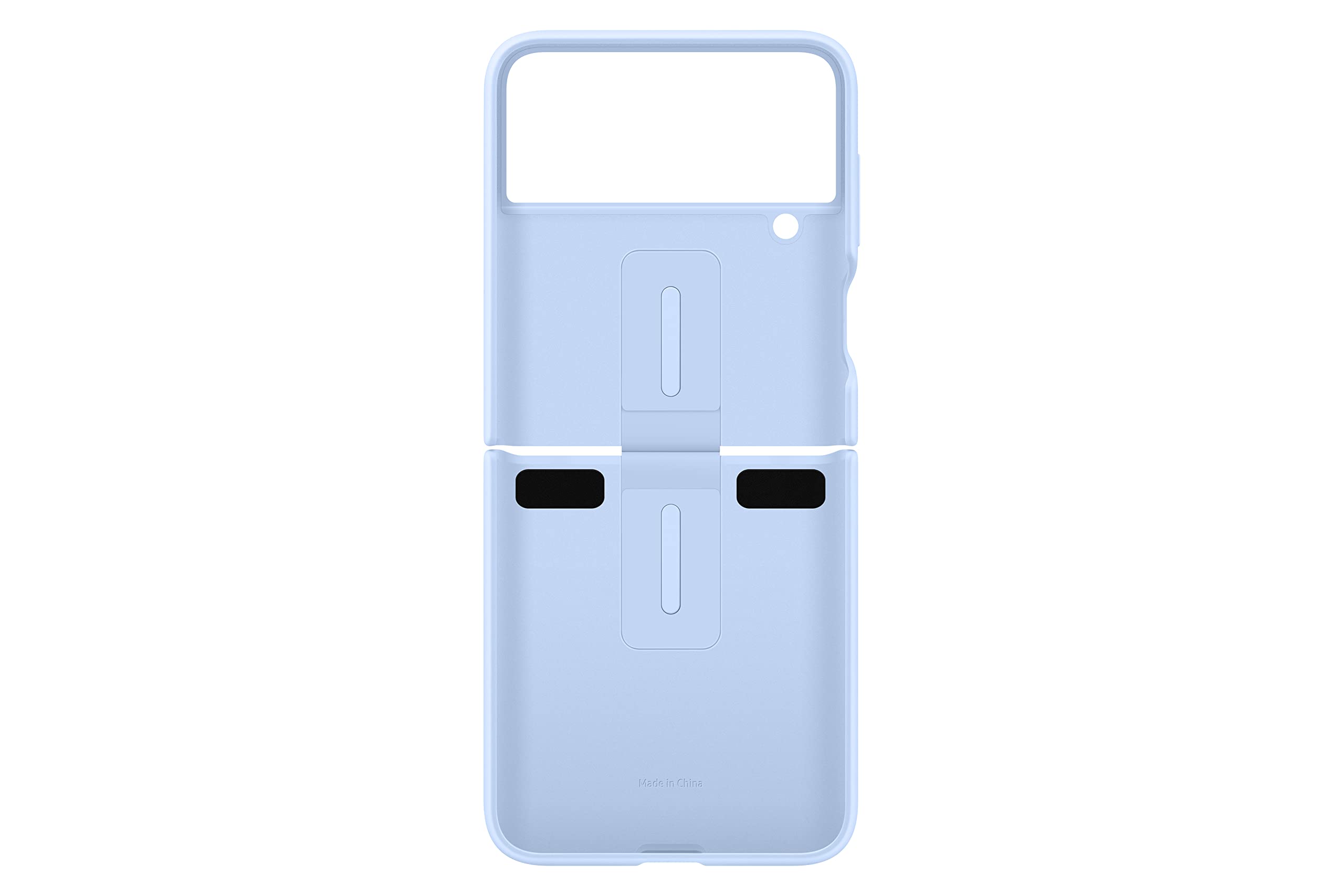 Foto 7 pulgar | Funda Para Teléfono Samsung Galaxy Z Flip4 De Silicona Con Anillo Azul - Venta Internacional.