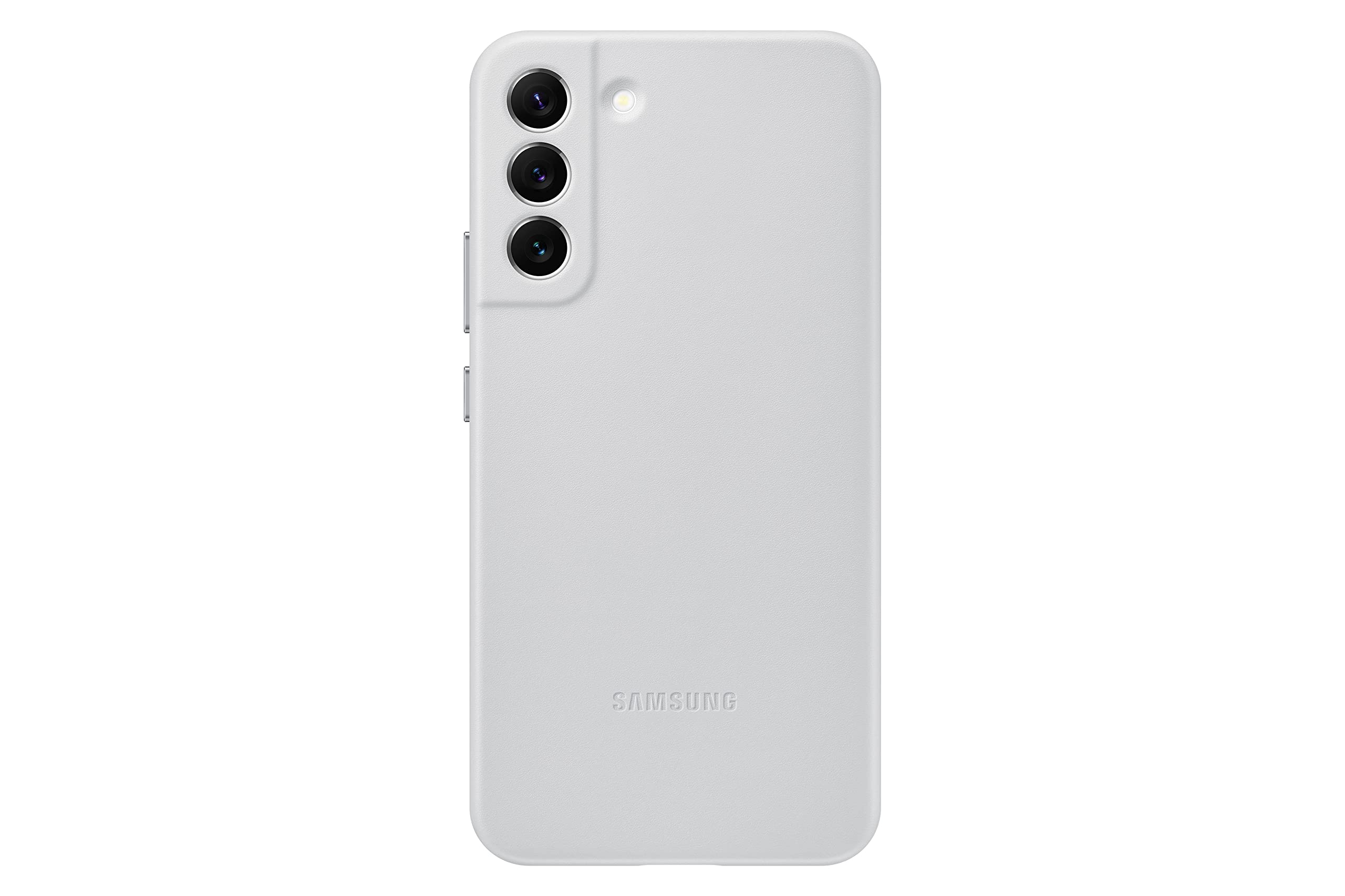 Funda De Piel Para Samsung Galaxy S22+, Color Gris Claro - Venta Internacional.