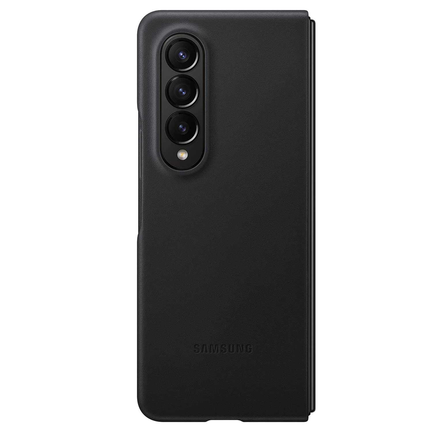 Funda De Piel Para Samsung Galaxy Z Fold 4, Color Negro - Venta Internacional.