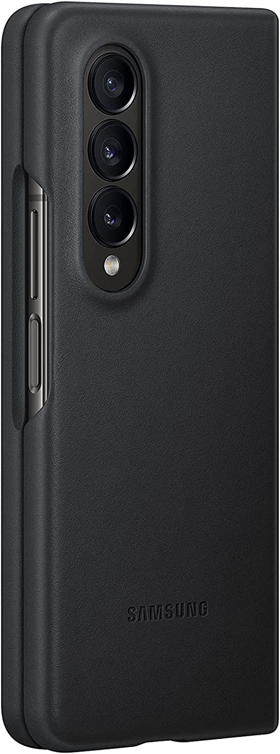 Foto 6 pulgar | Funda De Piel Para Samsung Galaxy Z Fold 4, Color Negro - Venta Internacional.