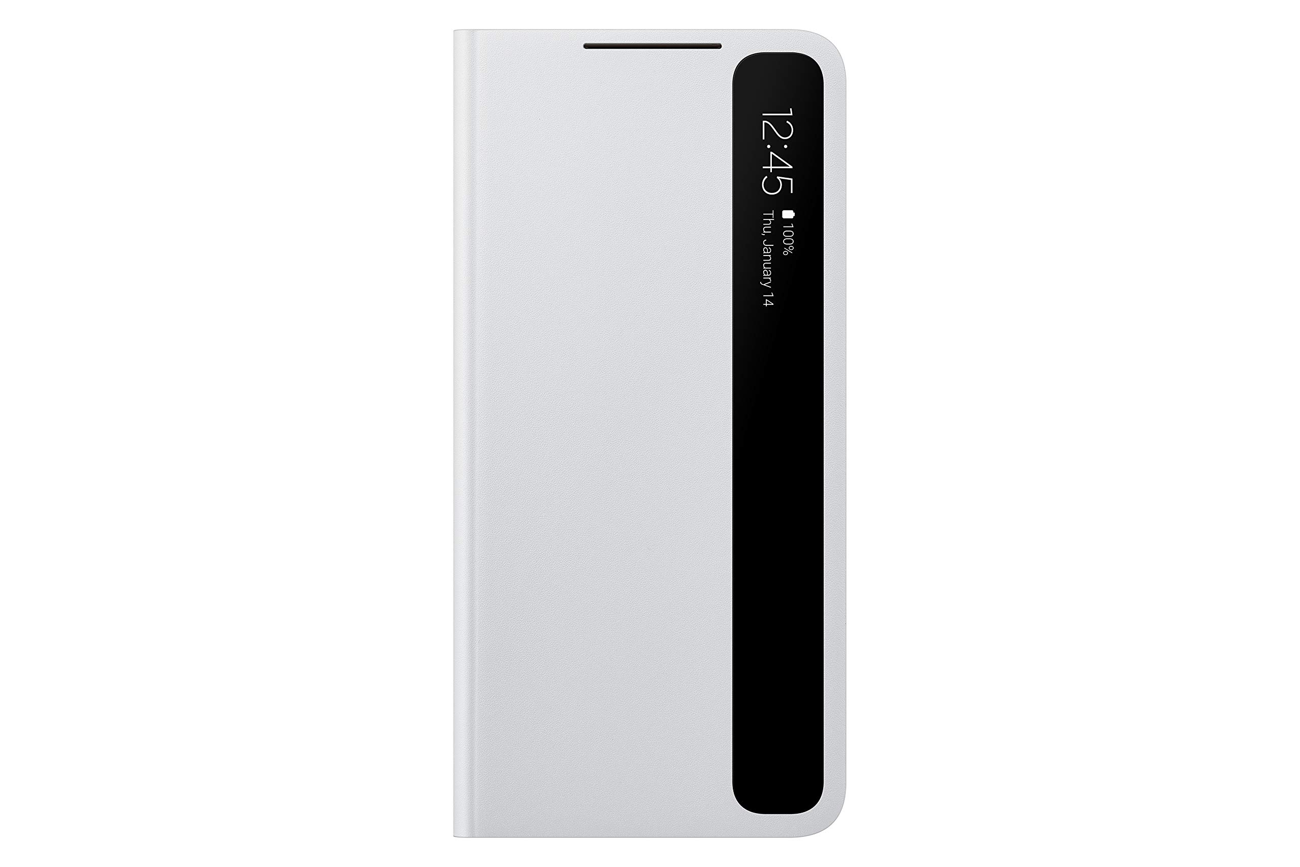 Funda Con Tapa Para Samsung Galaxy S21+ S-view, Color Gris - Venta Internacional.