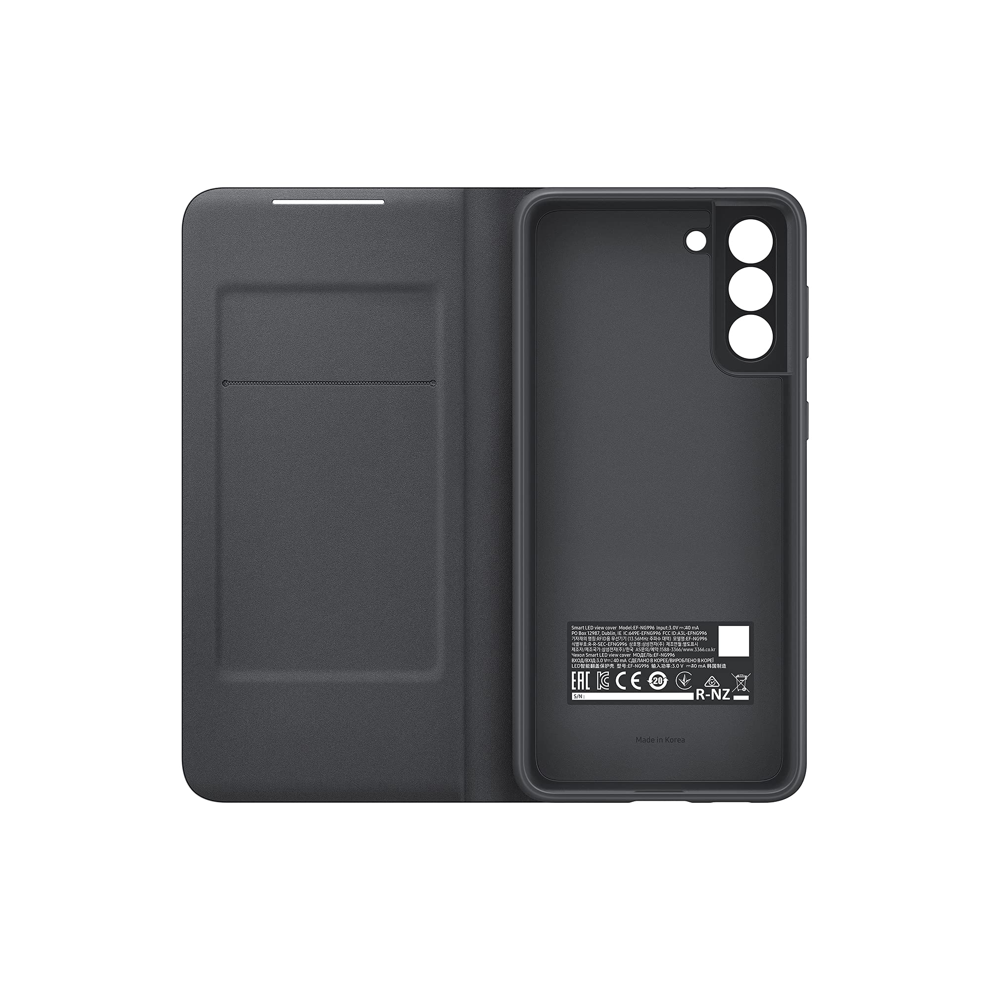 Foto 3 | Funda Para Teléfono Samsung Galaxy S21+ 5g Led View Black Original - Venta Internacional.