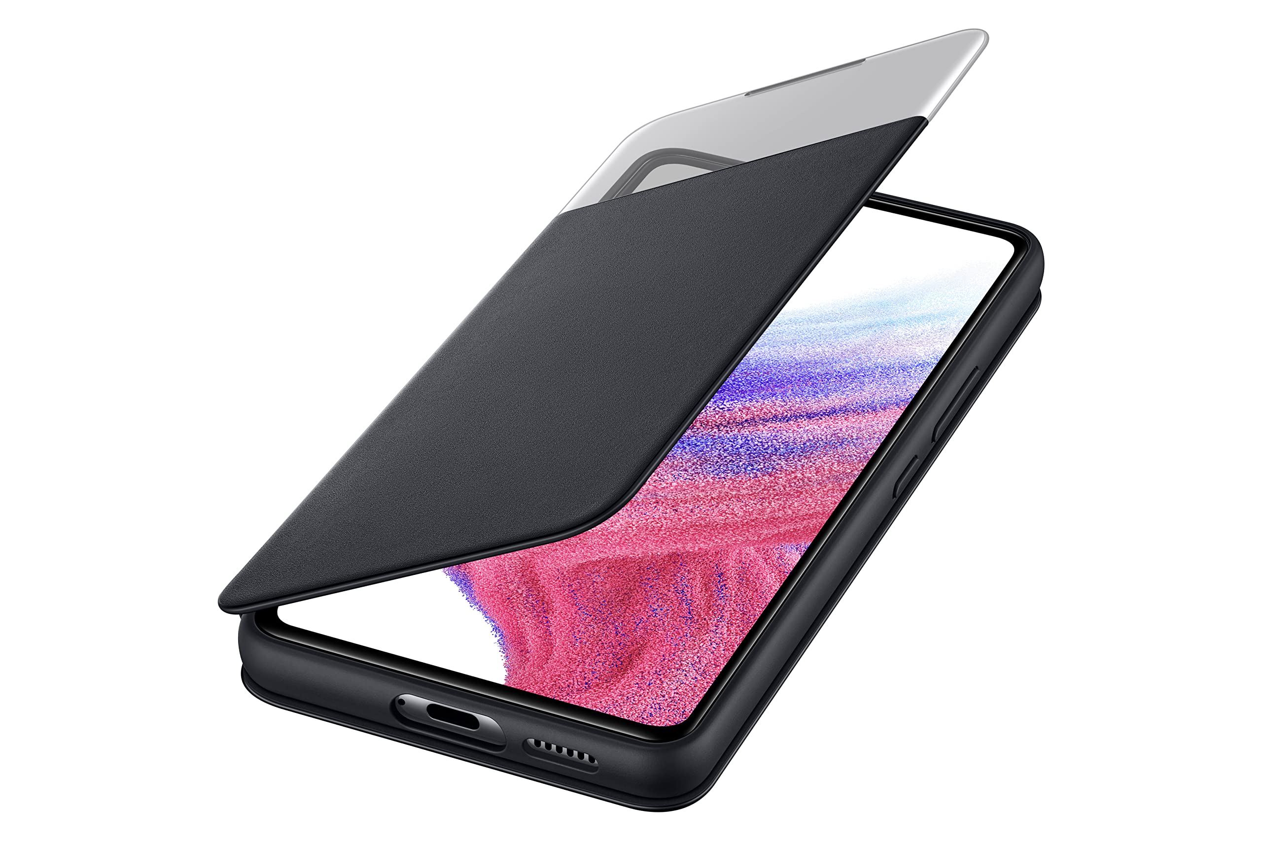 Foto 4 pulgar | Funda Para Teléfono Samsung Galaxy A53 5g Smart S View Wallet Negra - Venta Internacional.