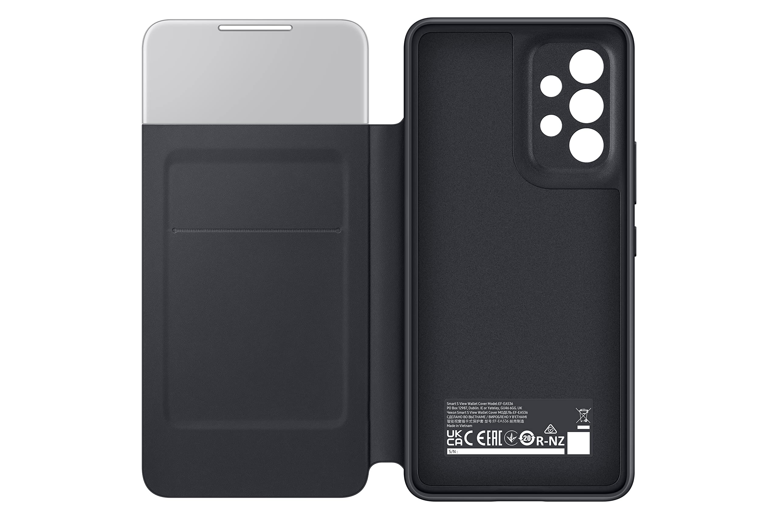 Foto 5 pulgar | Funda Para Teléfono Samsung Galaxy A53 5g Smart S View Wallet Negra - Venta Internacional.