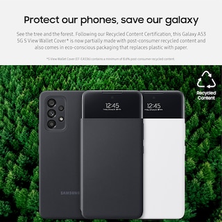 Foto 7 | Funda Para Teléfono Samsung Galaxy A53 5g Smart S View Wallet Negra - Venta Internacional.