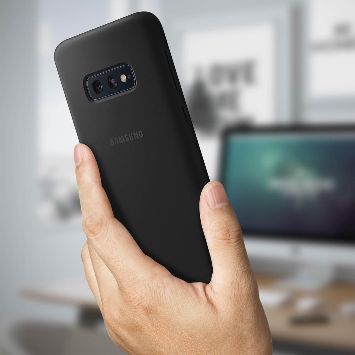 Foto 3 pulgar | Funda Para Teléfono Samsung Galaxy S10e Soft Touch Silicon Black - Venta Internacional.