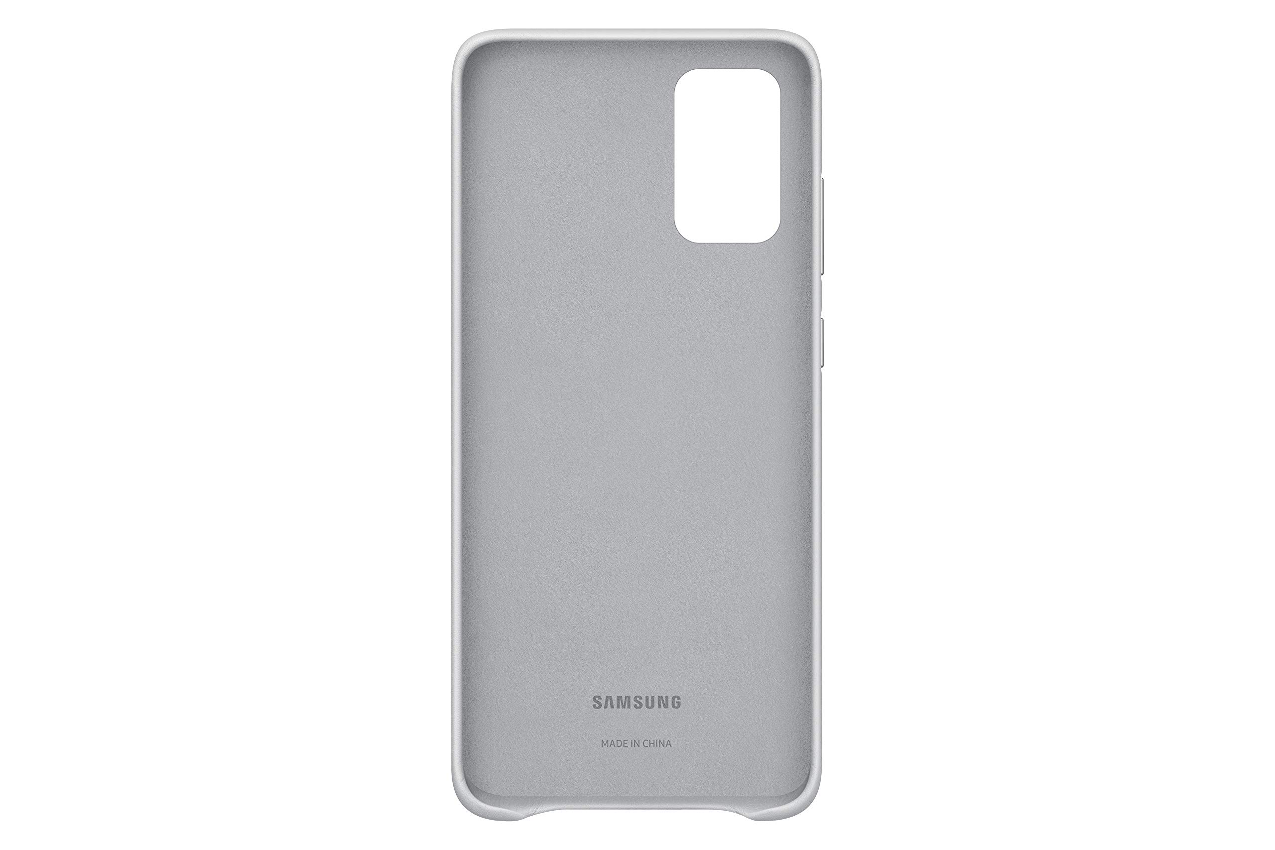 Foto 4 pulgar | Funda Trasera De Piel Para Samsung Galaxy S20+ Plus, Color Plateado - Venta Internacional.