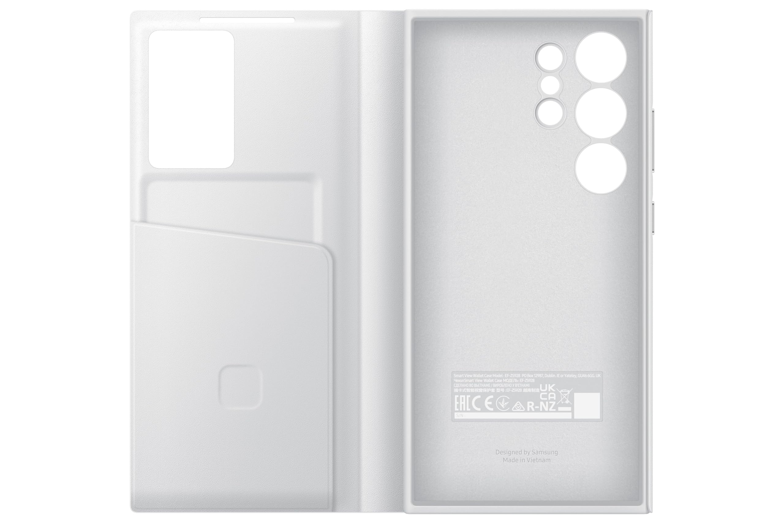 Foto 6 pulgar | Funda Para Teléfono S-view Wallet Samsung Galaxy S24 Ultra White - Venta Internacional.