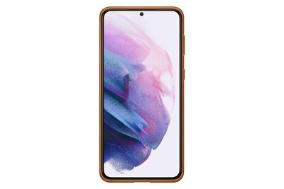 Foto 3 | Funda De Piel Para Teléfono Móvil Samsung Galaxy S21+, Color Marrón - Venta Internacional.