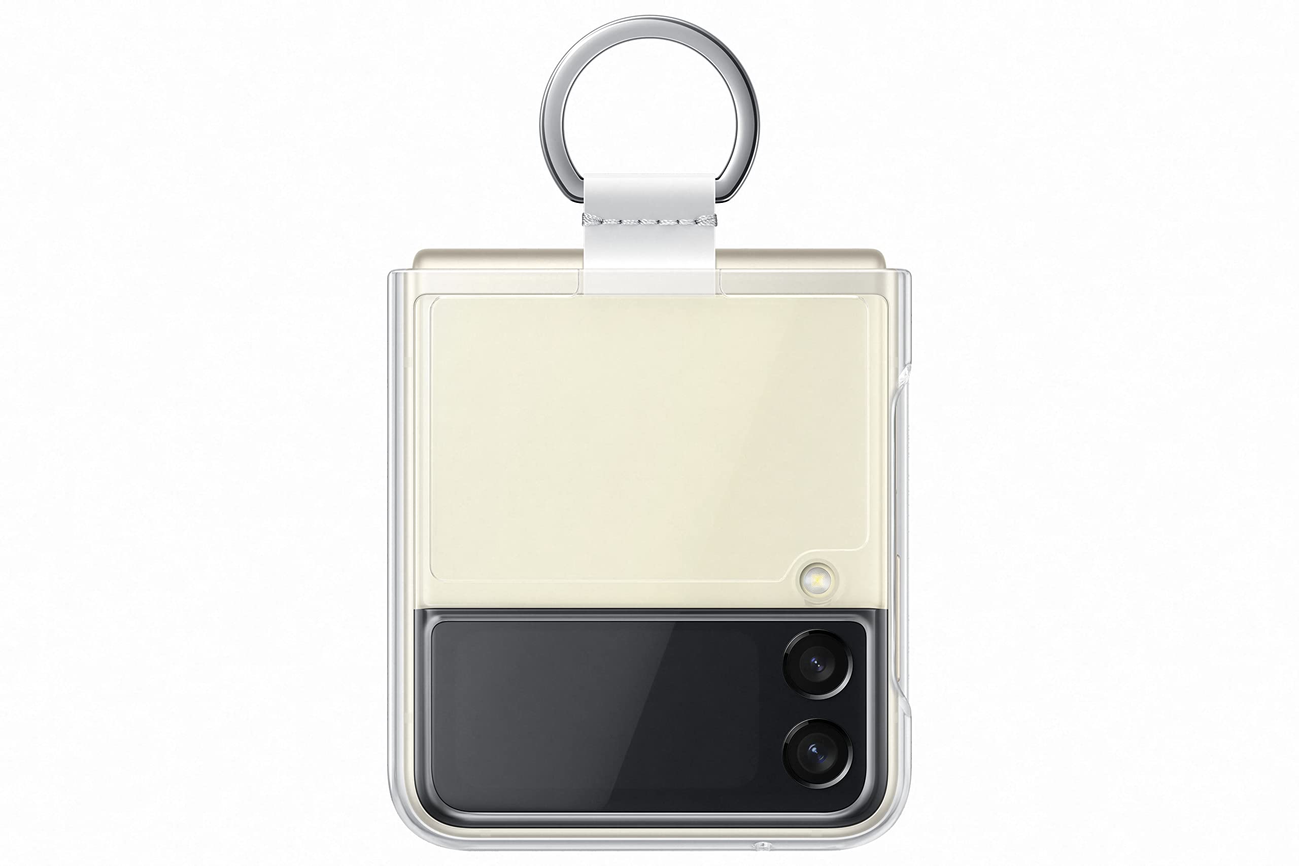 Foto 2 pulgar | Funda Transparente Para Samsung Galaxy Z Flip3 Con Anillo, De Plástico - Venta Internacional.
