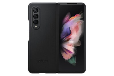 Foto 1 | Funda De Piel Oficial Para Samsung Galaxy Z Fold3, Color Negro - Venta Internacional.
