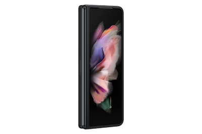 Foto 3 | Funda De Piel Oficial Para Samsung Galaxy Z Fold3, Color Negro - Venta Internacional.