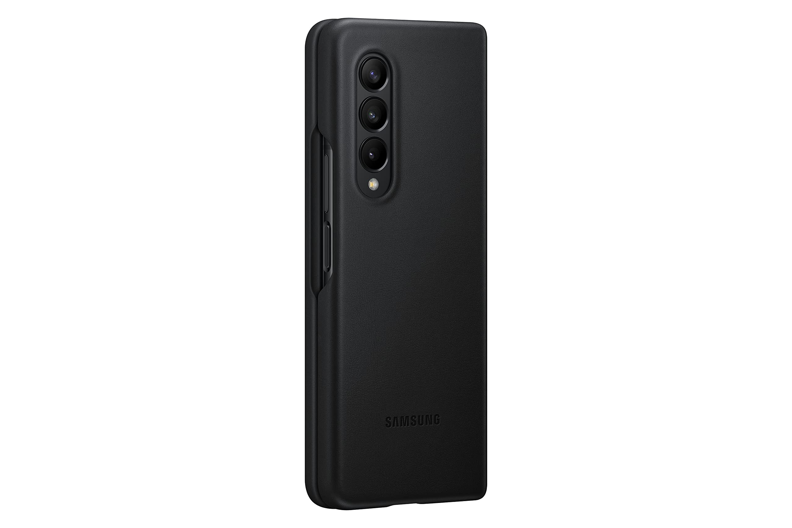 Foto 4 | Funda De Piel Oficial Para Samsung Galaxy Z Fold3, Color Negro - Venta Internacional.