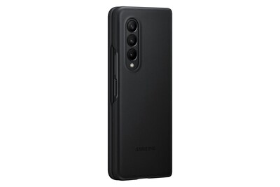 Foto 4 | Funda De Piel Oficial Para Samsung Galaxy Z Fold3, Color Negro - Venta Internacional.