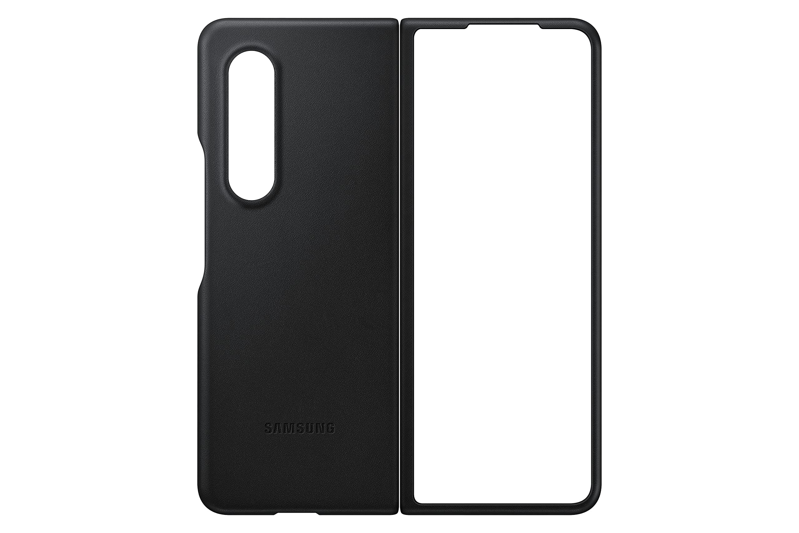 Foto 7 | Funda De Piel Oficial Para Samsung Galaxy Z Fold3, Color Negro - Venta Internacional.