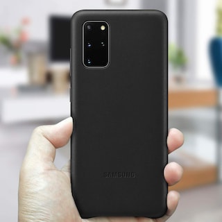 Foto 2 | Funda De Piel Negra Para Samsung Galaxy S20+ 5g - Venta Internacional.