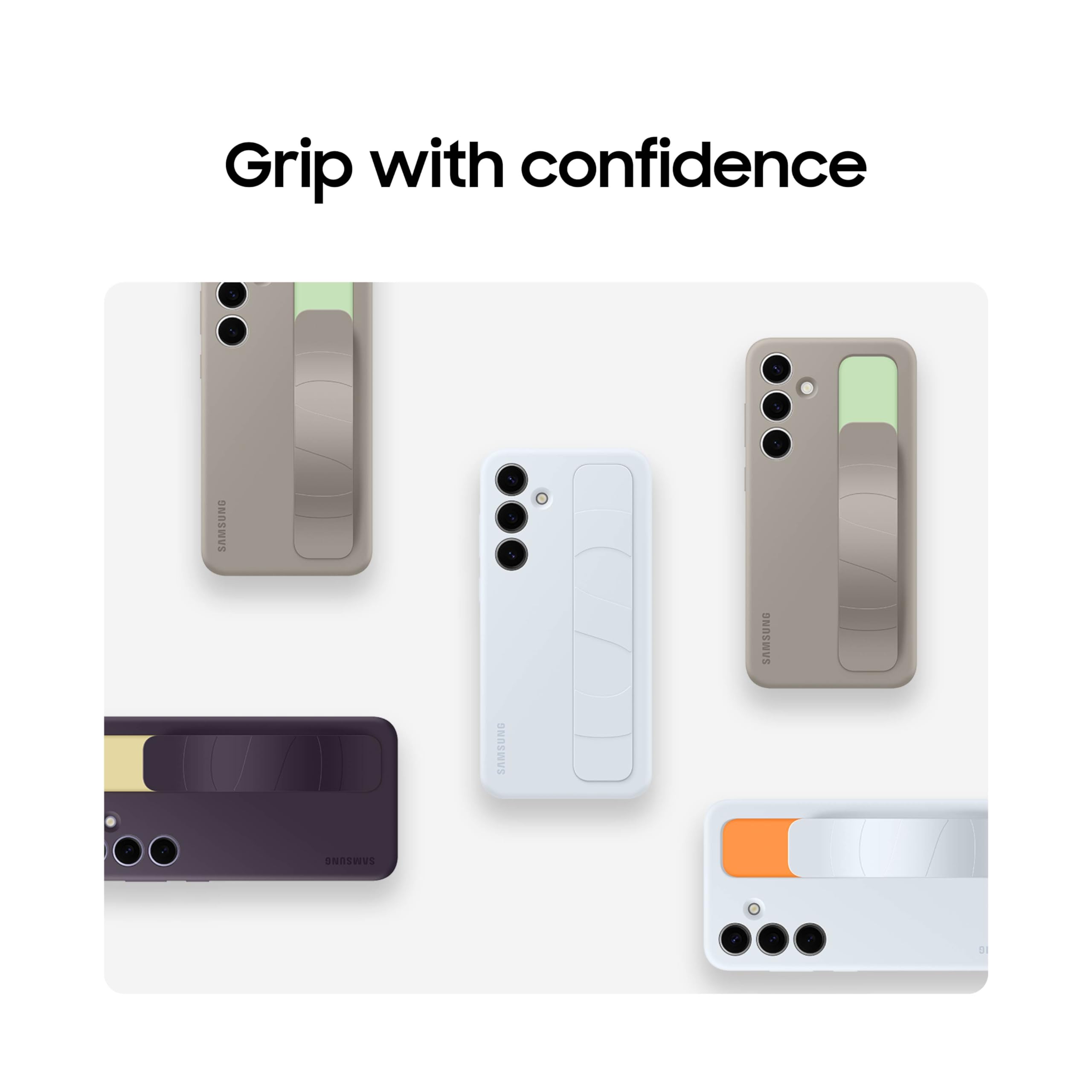 Foto 7 | Funda Para Teléfono Samsung Galaxy S24+ Plus Standing Grip Taupe - Venta Internacional.